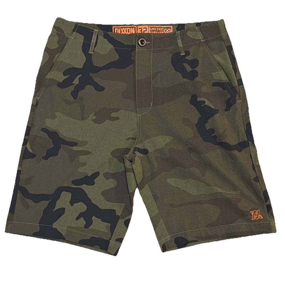 Dixxon Shorts Men 32x10 Camo Stretch Chino Lightweight Performance Outdoor